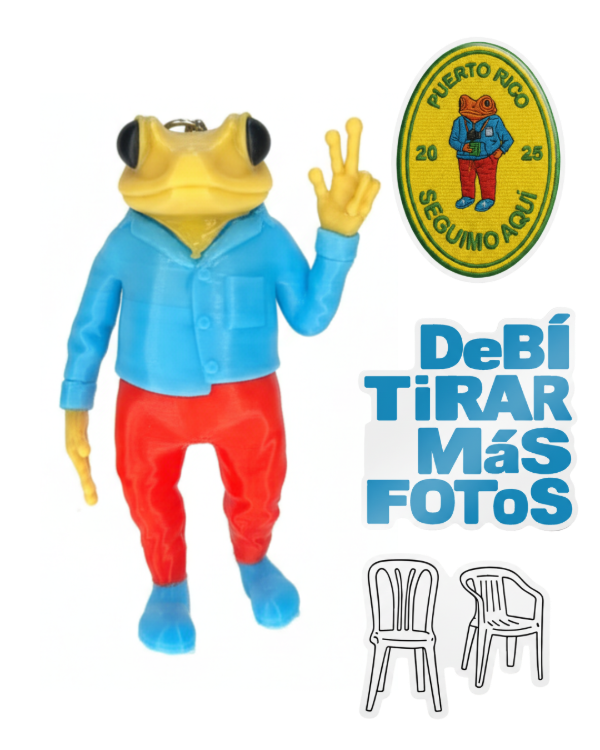 Llavero Sapo Concho Bad Bunny + Stickers De Regalo