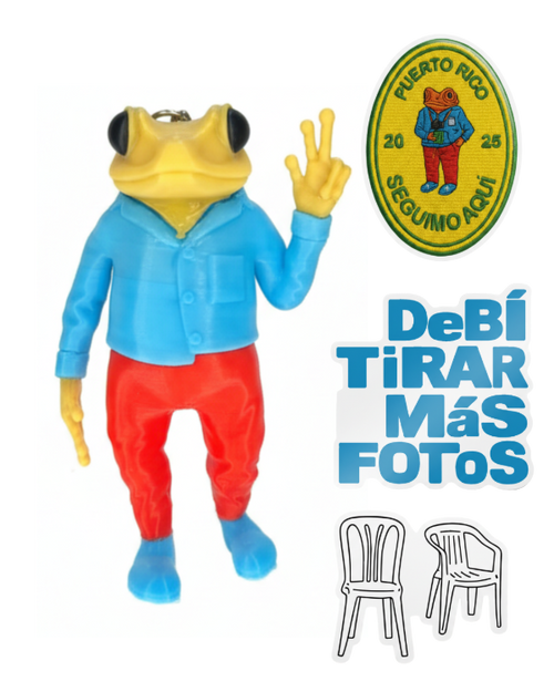 Llavero Sapo Concho Bad Bunny + Stickers De Regalo