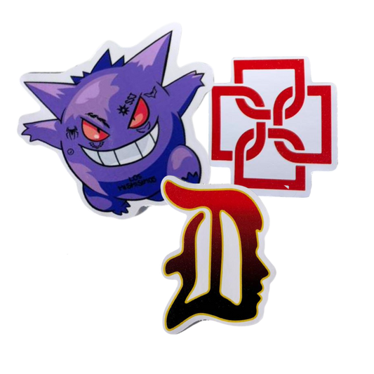 STICKERS UV X 3 UNIDADES