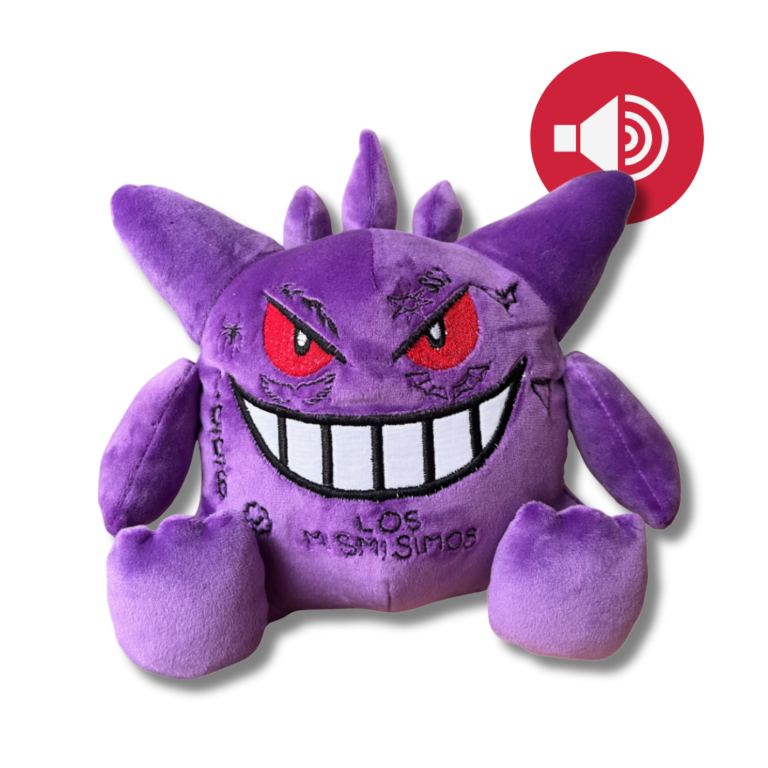 PELUCHE GENGAR DUKI con MUSICA + STICKERS DE REGALO