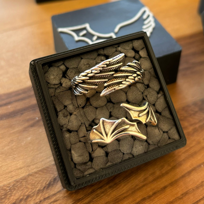 ANILLOS DUKI ÁNGEL / DIABLO + STICKERS DE REGALO